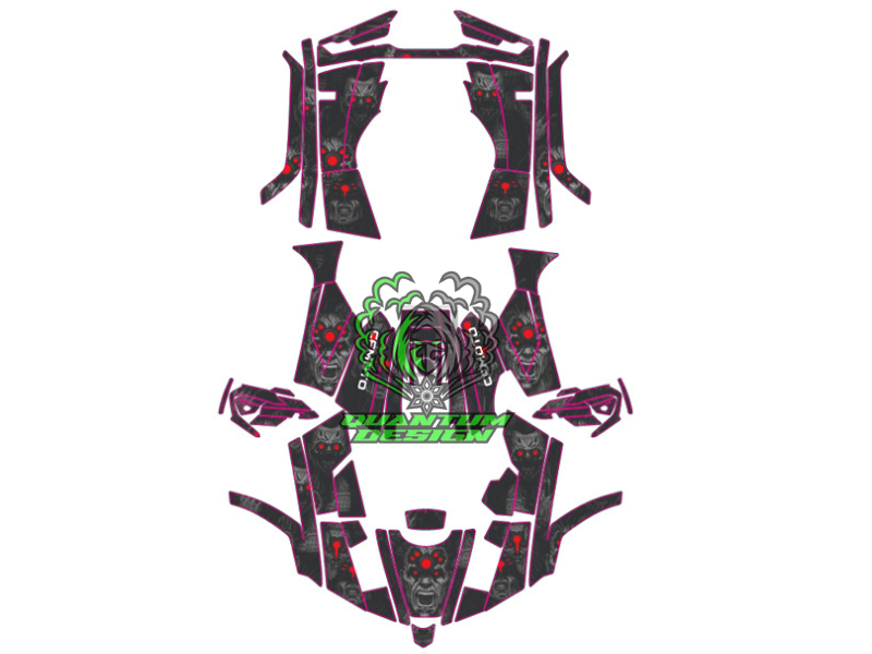 Stickere Kit Grafica CF Moto 450 - 520 S L - QuantumDesign