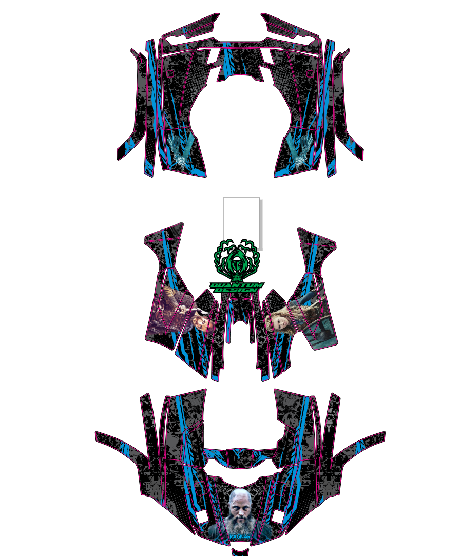 Stickere Kit Grafica CF Moto 450 - 520 S L - QuantumDesign